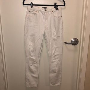 NWT White High Rise Abercrombie Jeans